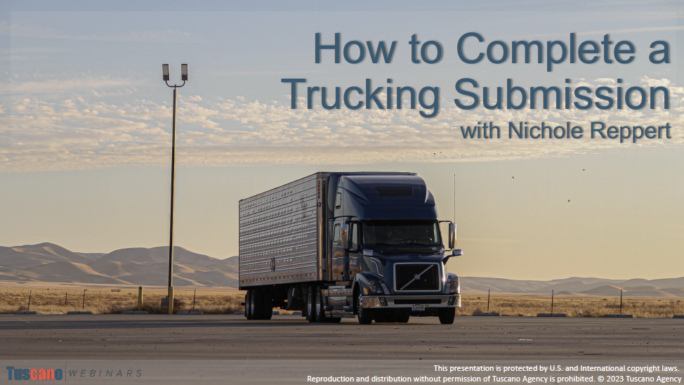 How to Complete a Trucking Submission 